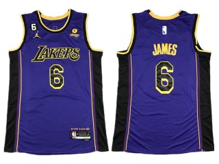 Los Angeles Lakers #6 Lebron James 2022/23 Purple Statement Swingman Jersey