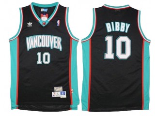 Vancouver Grizzlies #10 Mike Bibby Black Hardwood Classic Jersey