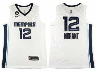 Memphis Grizzlies #12 Ja Morant 2022/23 White Swingman Jersey