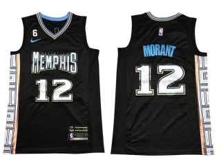 Memphis Grizzlies #12 Ja Morant 2022/23 Black City Edition Swingman Jersey