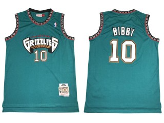 M&N Vancouver Grizzlies #10 Mike Bibby Teal 1998/99 Hardwood Classics Jersey