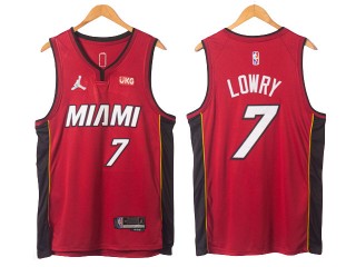 Miami Heat #7 Kyle Lowry Red Swingman Jersey