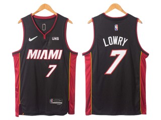 Miami Heat #7 Kyle Lowry Black Swingman Jersey
