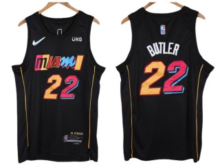Miami Heat #22 Jimmy Butler Black 2021/22 City Edition Swingman Jersey