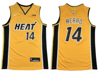 Miami Heat #14 Tyler Herro Yellow 2020/21 Earned Edition Swingman Jersey