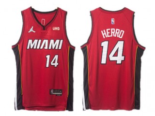 Miami Heat #14 Tyler Herro Red Swingman Jersey