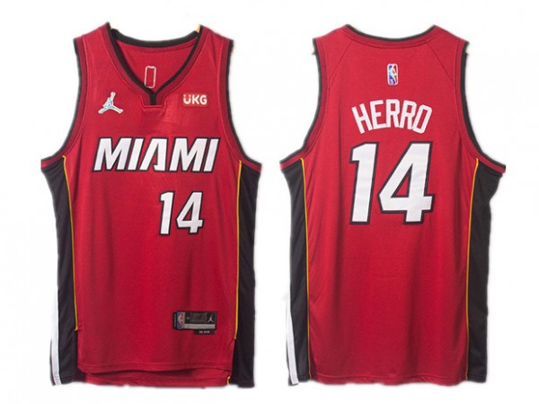 Miami Heat #14 Tyler Herro Red Swingman Jersey