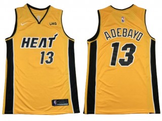 Miami Heat #13 Bam Adebayo Yellow 2020/21 Earned Edition Swingman Jersey