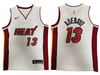 Miami Heat #13 Bam Adebayo White Swingman Jersey