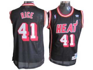 Miami Heat #41 Glen Rice Black Hardwood Classic Jersey