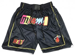 Miami Heat "2006 2012 2013"Black City Edition Basketball Shorts