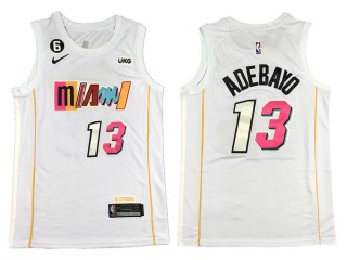 Miami Heat #13 Bam Adebayo White 2022/23 City Edition Swingman Jersey