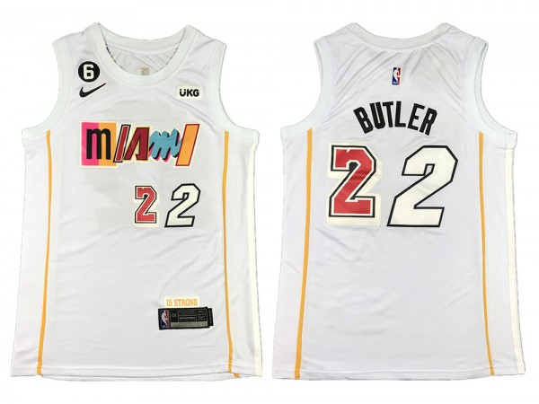Miami Heat #22 Jimmy Butler White 2022/23 City Edition Swingman Jersey