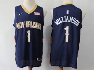 New Orleans Pelicans #1 Zion Williamson Navy Swingman Jersey