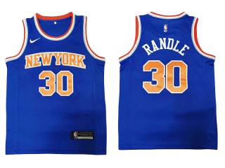 New York Knicks #30 Julius Randle Blue Swingman Jersey