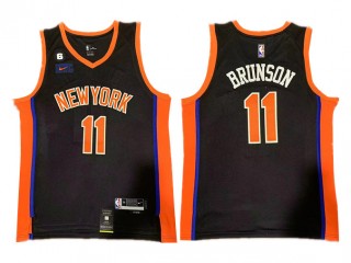 New York Knicks #11 Jalen Brunson Black 2022/23 City Edition Swingman Jersey