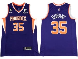 Phoenix Suns #35 Kevin Durant Purple Swingman Jersey