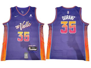 Phoenix Suns #35 Kevin Durant Purple 2023/24 City Edition Swingman Jersey