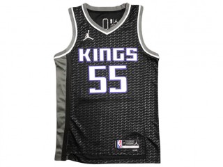 Sacramento Kings #55 Jason Williams Black Fastbreak Replica Jersey