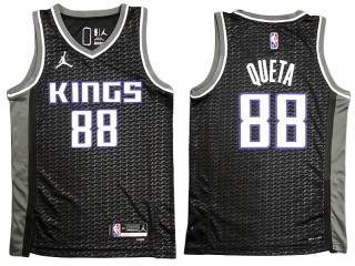 Sacramento Kings #88 Neemias Queta Black Fastbreak Replica Jersey