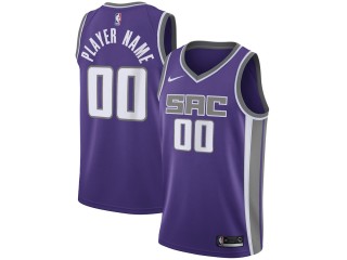 Custom Sacramento Kings Purple Icon Edition Swingman Jersey
