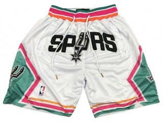 San Antonio Spurs White City Edition Basketball Shorts