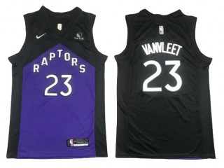 Toronto Raptors #23 Fred VanVleet Black/Purple Swingman Jersey