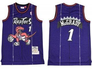 M&N Toronto Raptors #1 Tracy McGrady Purple 1998/99 Hardwood Classics Jersey