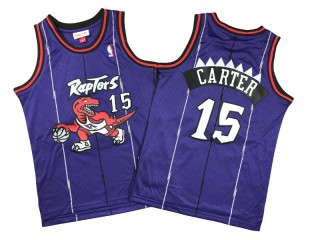 M&N Toronto Raptors #15 Vince Carter Purple 1998/99 Throwback Jersey