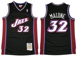 M&N Utah Jazz #32 Karl Malone Black 1998/99 Hardwood Classic Jersey