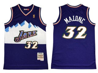 M&N Utah Jazz #32 Karl Malone Purple 1996/97 Hardwood Classic Jersey