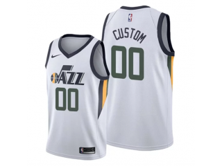 Custom Utah Jazz White Association Edition Jersey