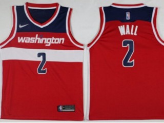 Washington Wizards #2 John Wall Red Swingman Jersey