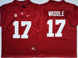Alabama Crimson Tide #17 Jaylen Waddle Red Football Jersey