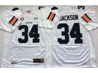 Auburn Tigers #34 Bo Jackson White Football Jersey