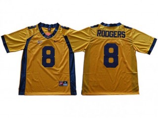 California Golden Bears #8 Aaron Rodgers Gold Football Jersey
