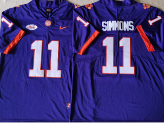 Clemson Tigers #11 Isaiah Simmons Purple Football Jersey