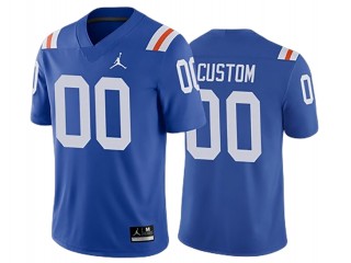 Custom Florida Gators Blue Alternate Football Jersey