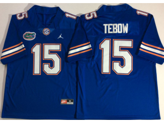 Florida Gators #15 Tim Tebow Blue Football Jersey
