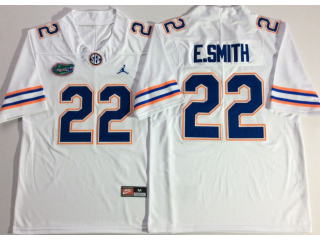 Florida Gators #22 Emmitt Smith White Football Jersey