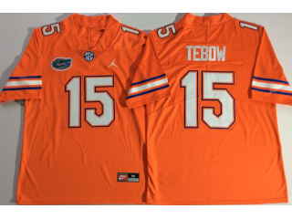 Florida Gators #15 Tim Tebow Orange Football Jersey