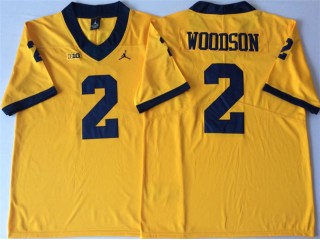 Michigan Wolverines #2 Charles Woodson Yellow Football Jersey