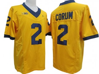 Michigan Wolverines #2 Blake Corum Yellow Vapor F.U.S.E. Limited Jersey