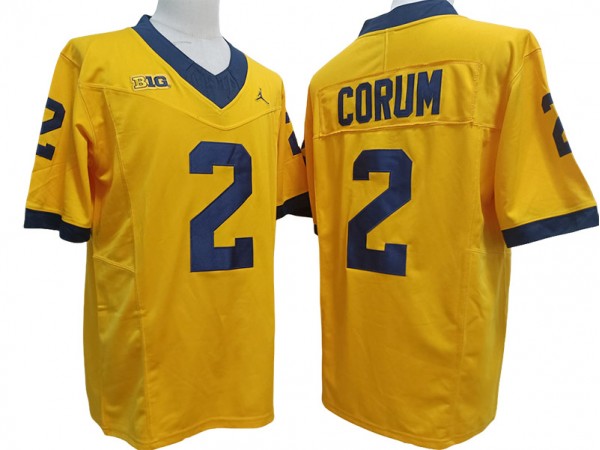 Michigan Wolverines #2 Blake Corum Yellow Vapor F.U.S.E. Limited Jersey