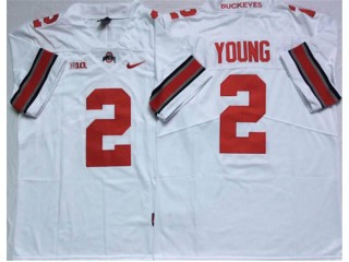 Ohio State Buckeyes #2 Chase Young White Football Jersey
