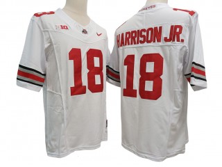 Ohio State Buckeyes #18 Marvin Harrison Jr. White Vapor F.U.S.E. Limited Jersey