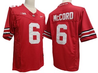 Ohio State Buckeyes #6 Kyle McCord Red Vapor F.U.S.E. Limited Jersey