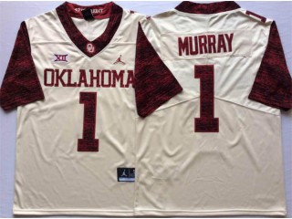 Oklahoma Sooners #1 Kyler Murray Cream Alternate Football Jersey