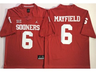 Oklahoma Sooners #6 Baker Mayfield Red Football Jersey