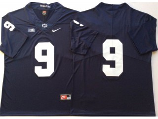 Penn State Nittany Lions #9 Navy Football Jersey
